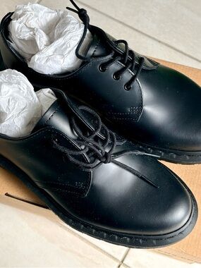 Dr. Martens Black 1641 Mono Leather 3-Eye Derby Shoes